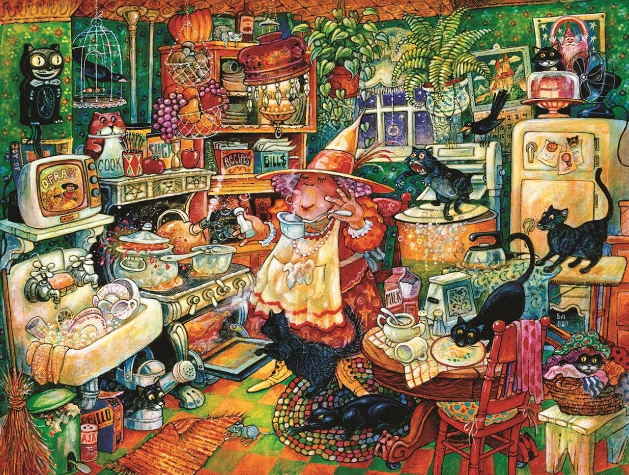 Witchin' Kitchen - 300pc Jigsaw Puzzle By Sunsout  			  					NEW