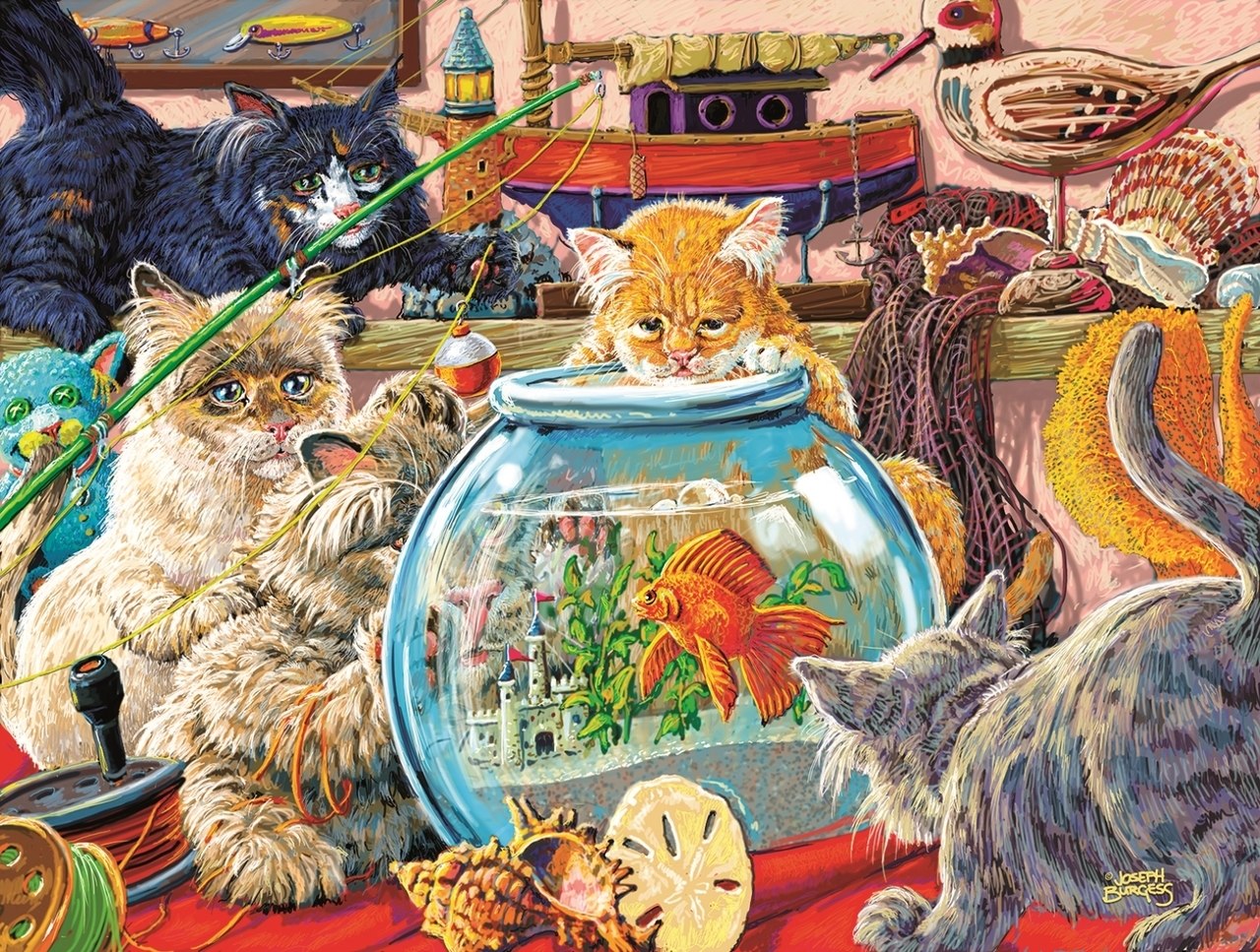 Somethings Fishy - 300pc Jigsaw Puzzle By Sunsout  			  					NEW