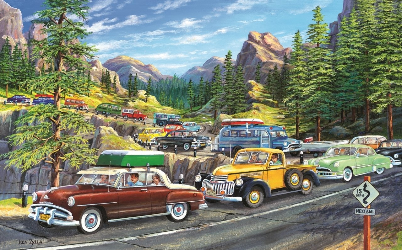 Holiday Traffic - 300pc Jigsaw Puzzle By Sunsout  			  					NEW