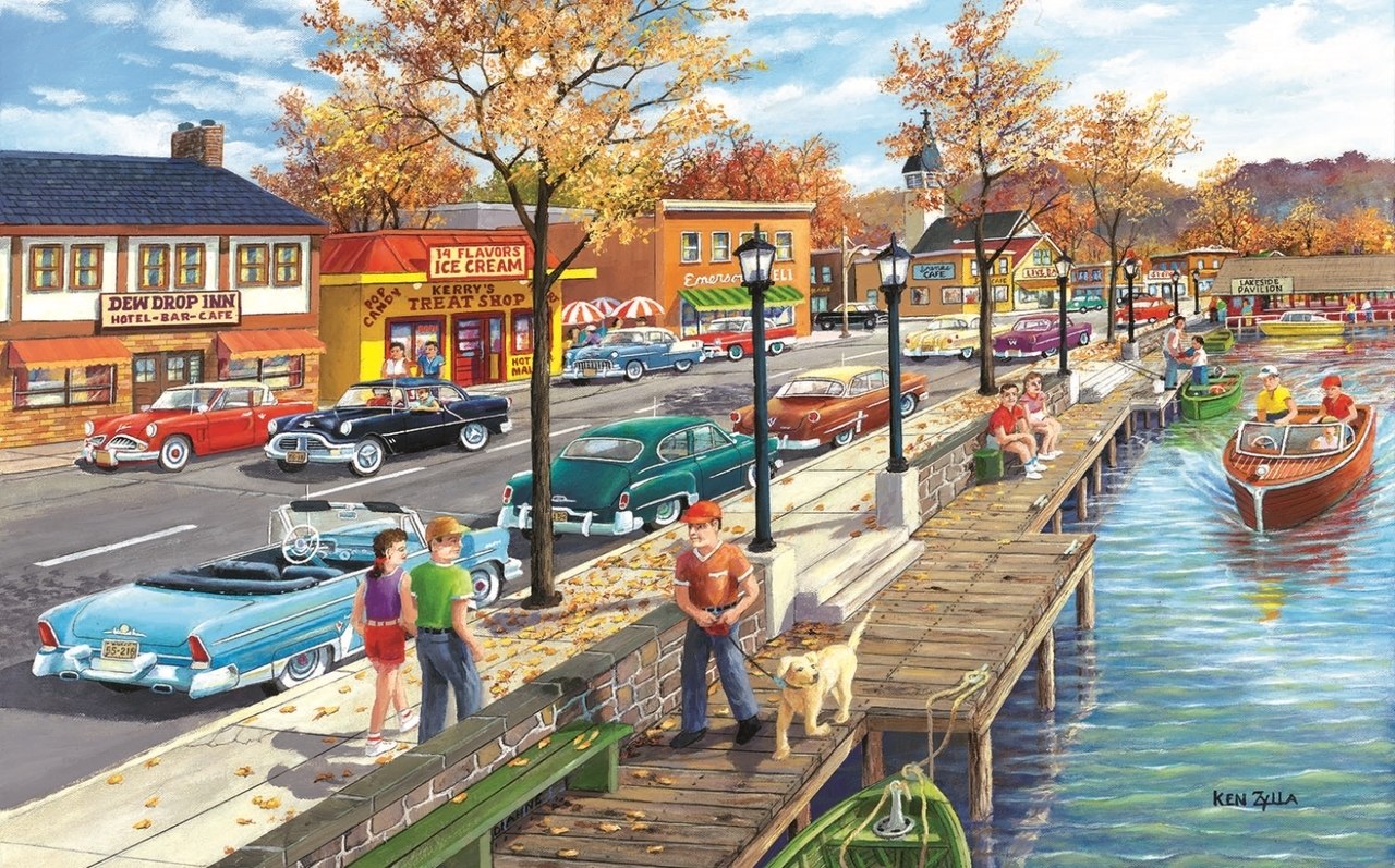 Shoreview Drive - 300pc Jigsaw Puzzle By Sunsout  			  					NEW