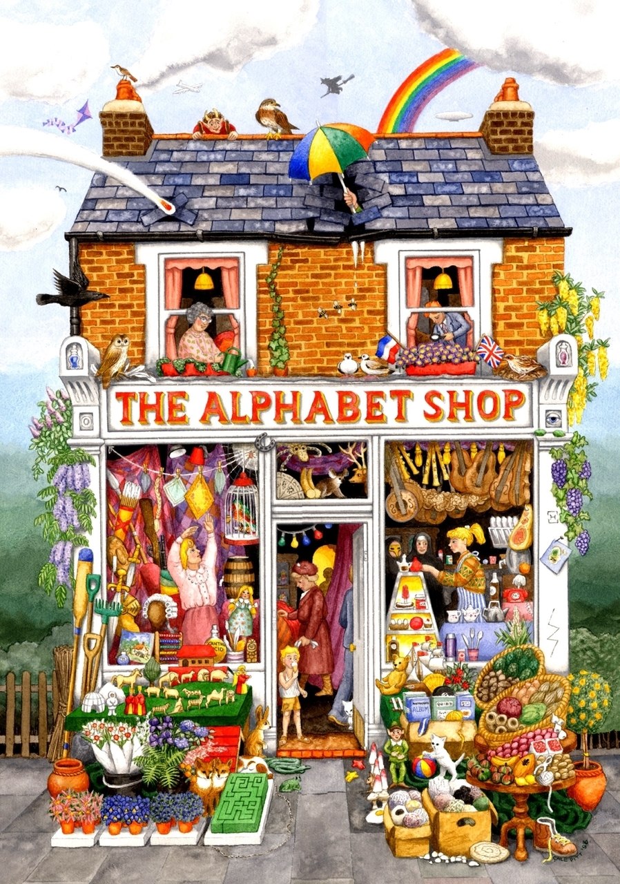 The Alphabet Shop - 500pc Jigsaw Puzzle By Sunsout  			  					NEW