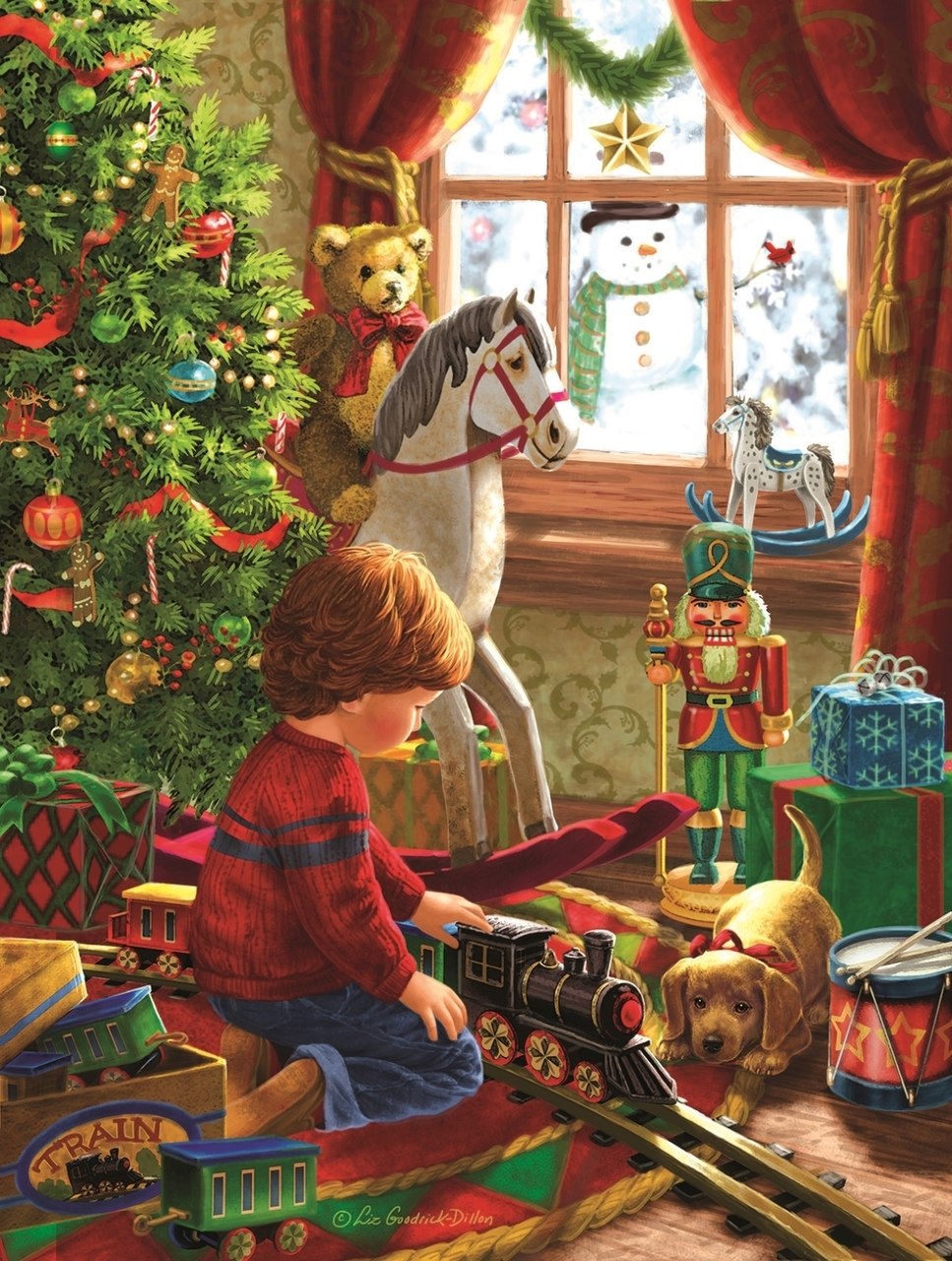 Boyhood Christmas - 300pc Jigsaw Puzzle By Sunsout  			  					NEW