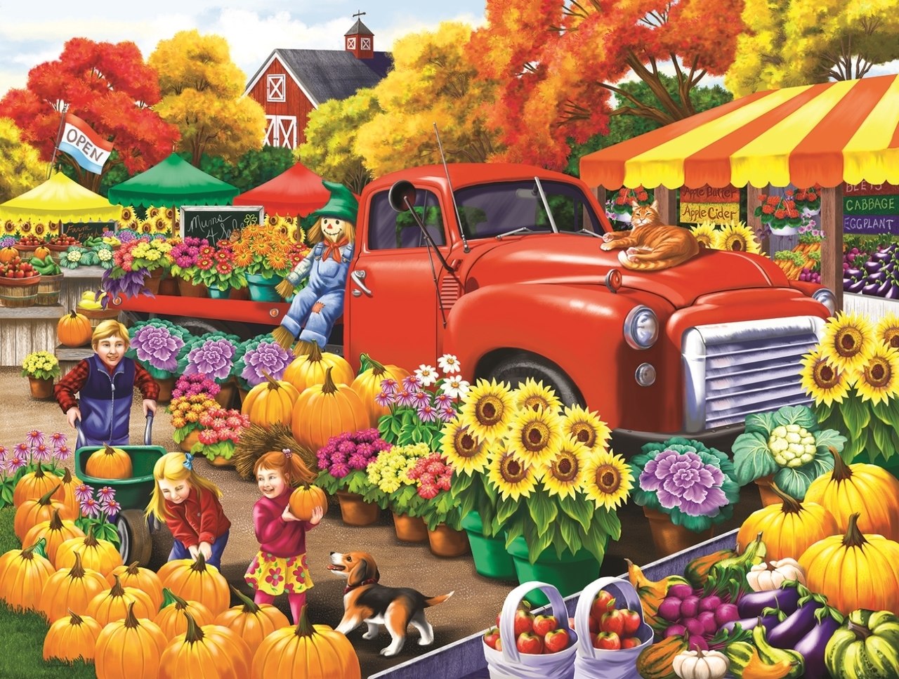 Marketplace - 300pc Jigsaw Puzzle By Sunsout  			  					NEW