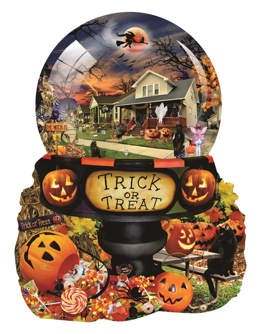 Halloween Globe - 1000pc Jigsaw Puzzle By Sunsout  			  					NEW