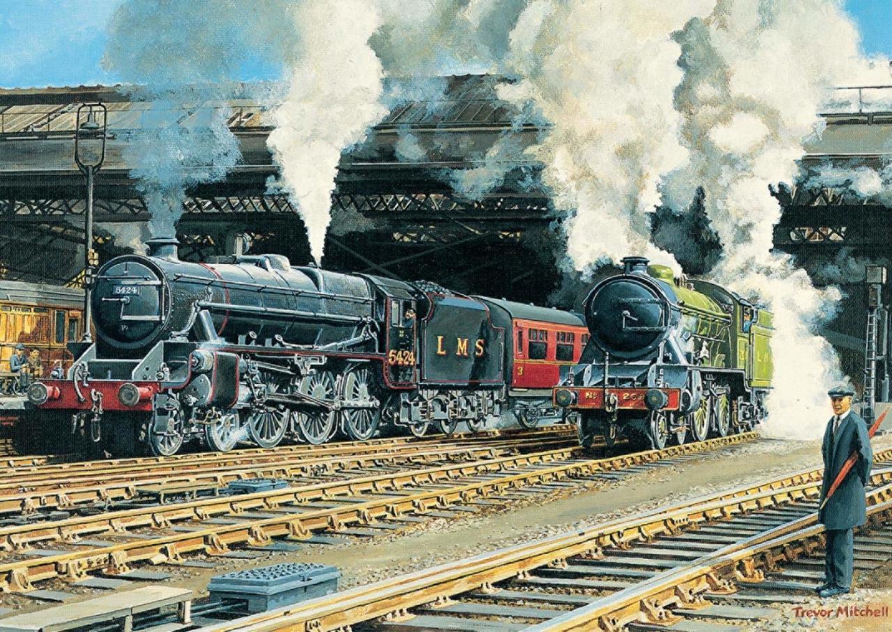 Full Steam Ahead - 500pc Jigsaw Puzzle By Falcon  			  					NEW