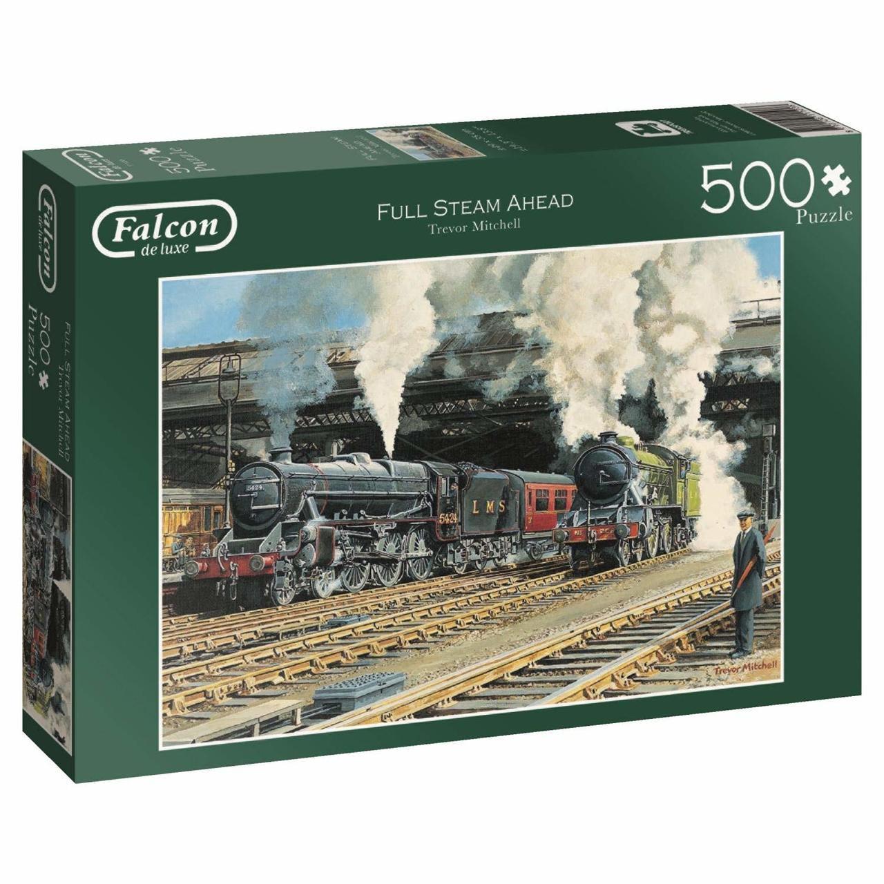 Full Steam Ahead - 500pc Jigsaw Puzzle By Falcon  			  					NEW - image 1