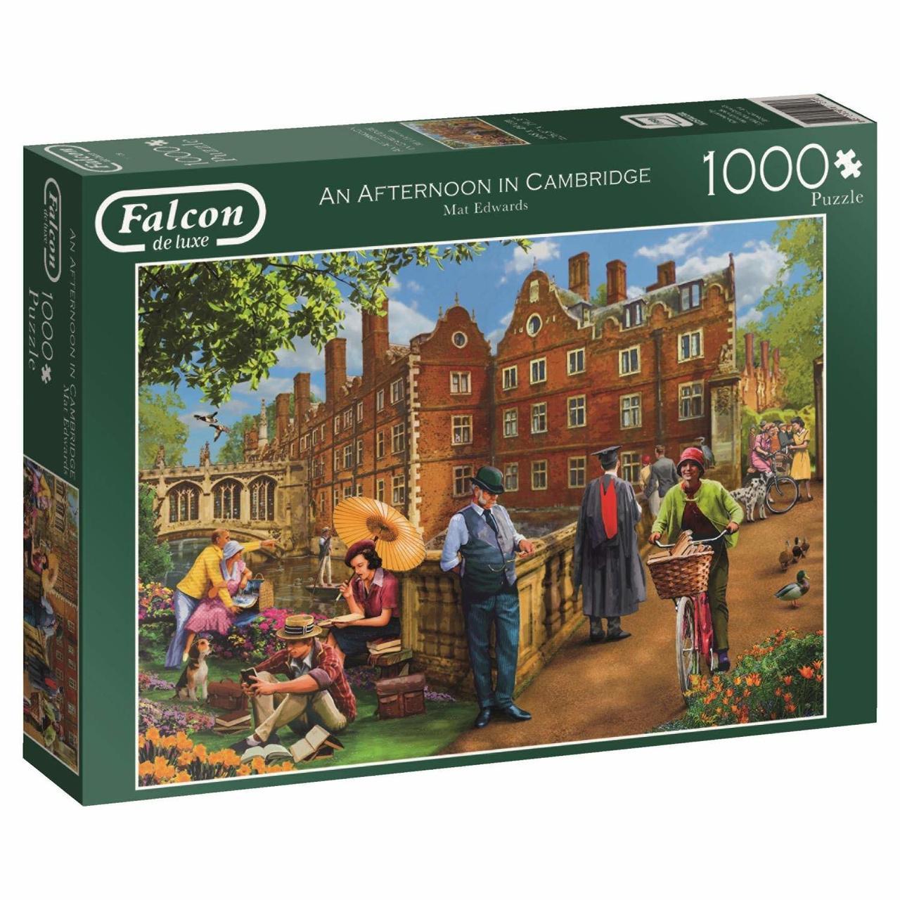 Afternoon in Cambridge - 1000pc Jigsaw Puzzle By Falcon  			  					NEW - image 1