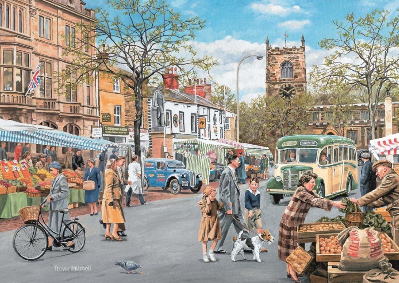 Skipton Market - 500pc Jigsaw Puzzle By Falcon  			  					NEW