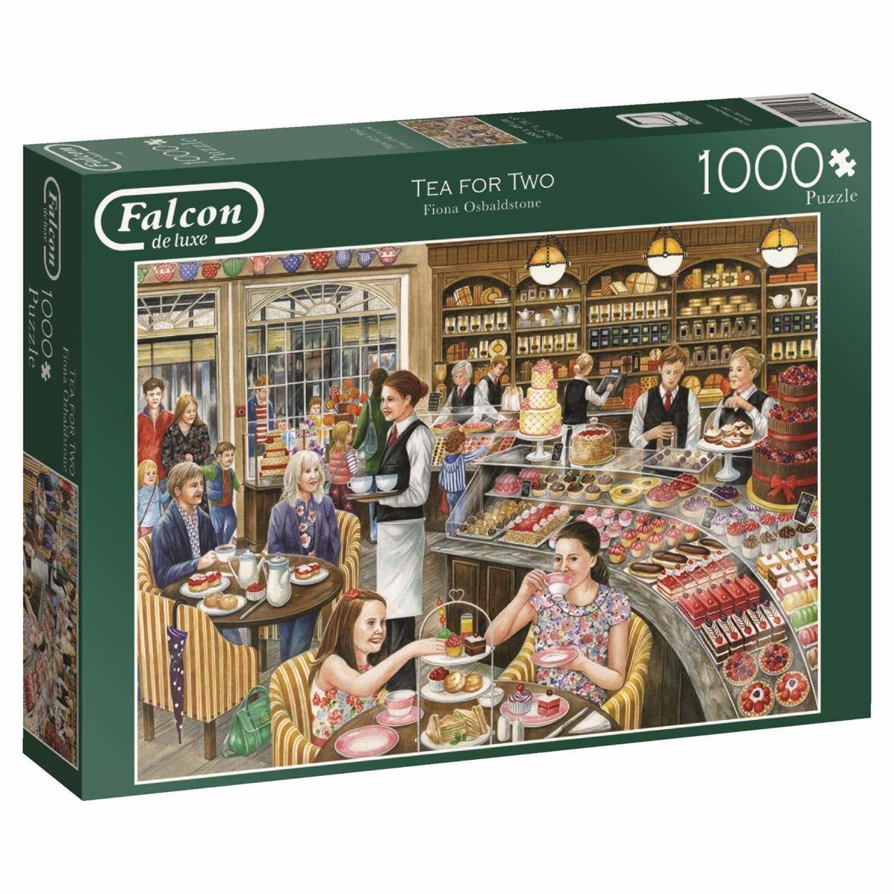 Tea for Two - 1000pc Jigsaw Puzzle By Falcon  			  					NEW - image 1