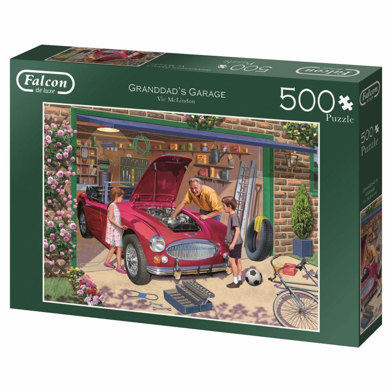 Grandad's Garage - 500pc Jigsaw Puzzle By Falcon  			  					NEW - image 1