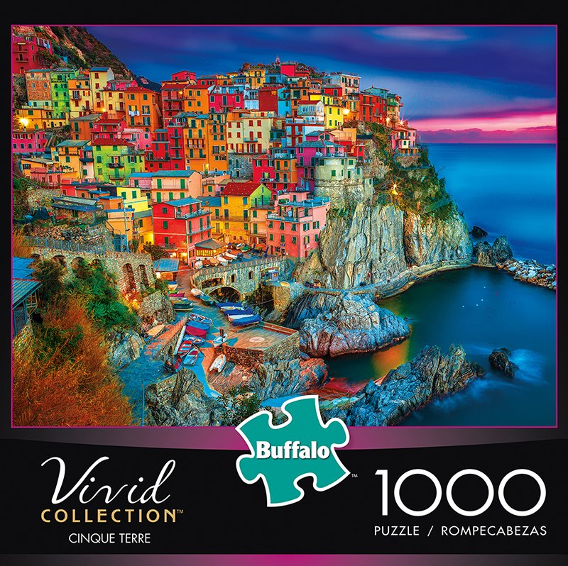 Vivid: Cinque Terre - 1000pc Jigsaw Puzzle By Buffalo Games  			  					NEW - image 1