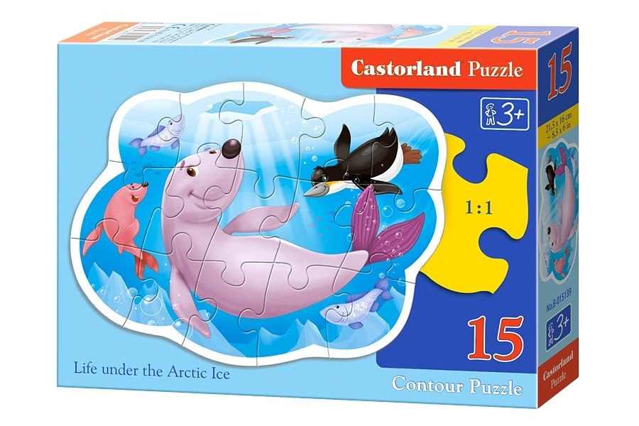 Life under the Arctic Ice - 15pc Jigsaw Puzzle By Castorland  			  					NEW - image 1