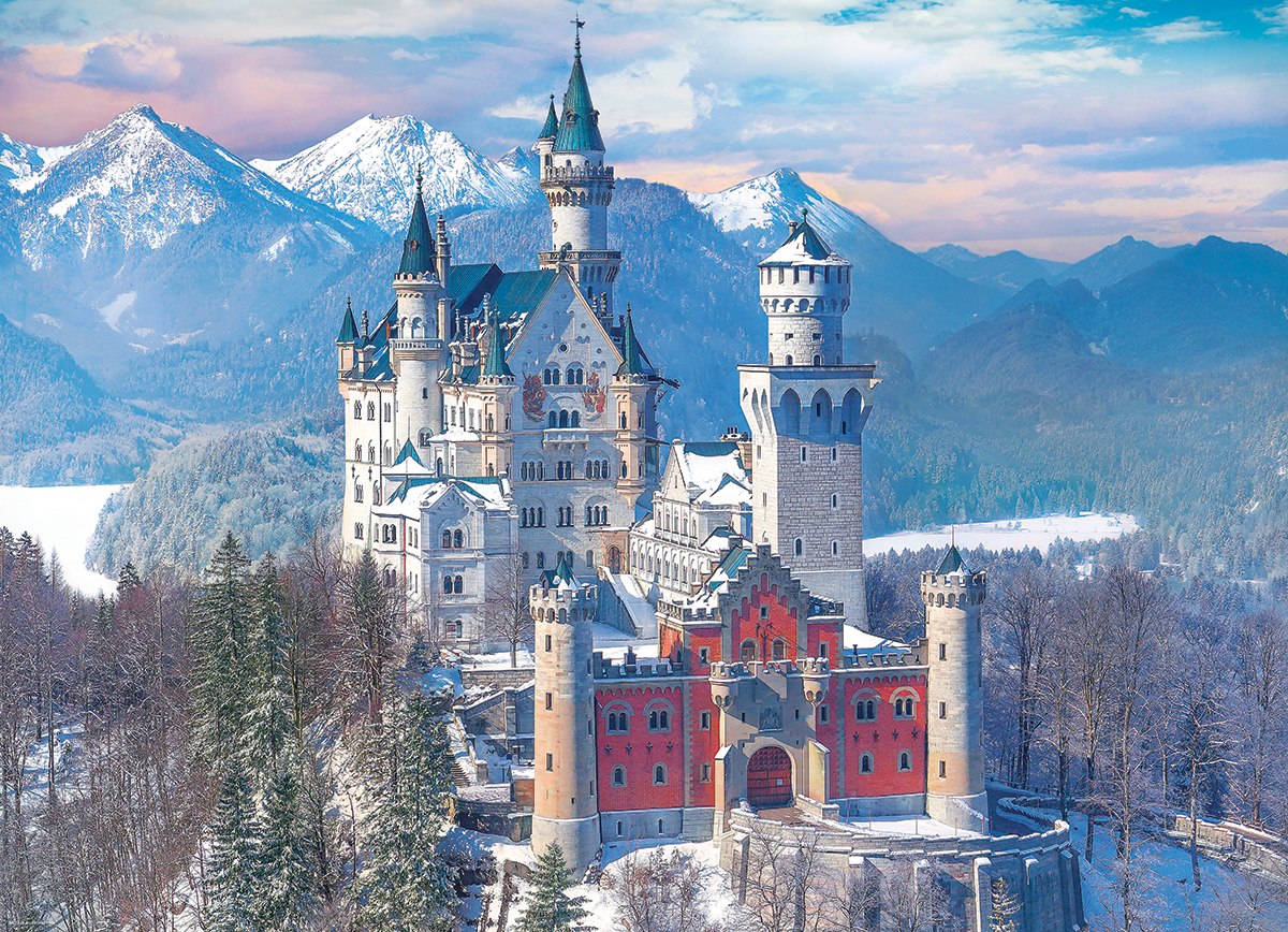 Neuschwanstein Castle in the Winter - 1000pc Jigsaw Puzzle by Eurographics  			  					NEW