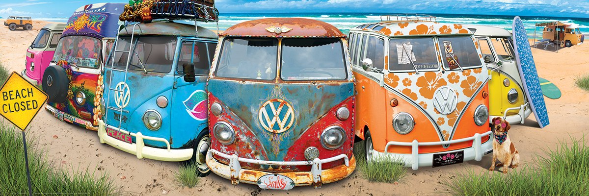 VW KombiNation - 1000pc Panoramic by Eurographics  			  					NEW