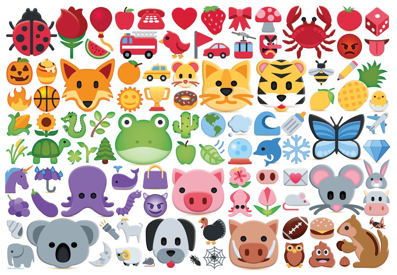 Emojipuzzle: EMOJIColors - 100pc Jigsaw Puzzle by Eurographics  			  					NEW
