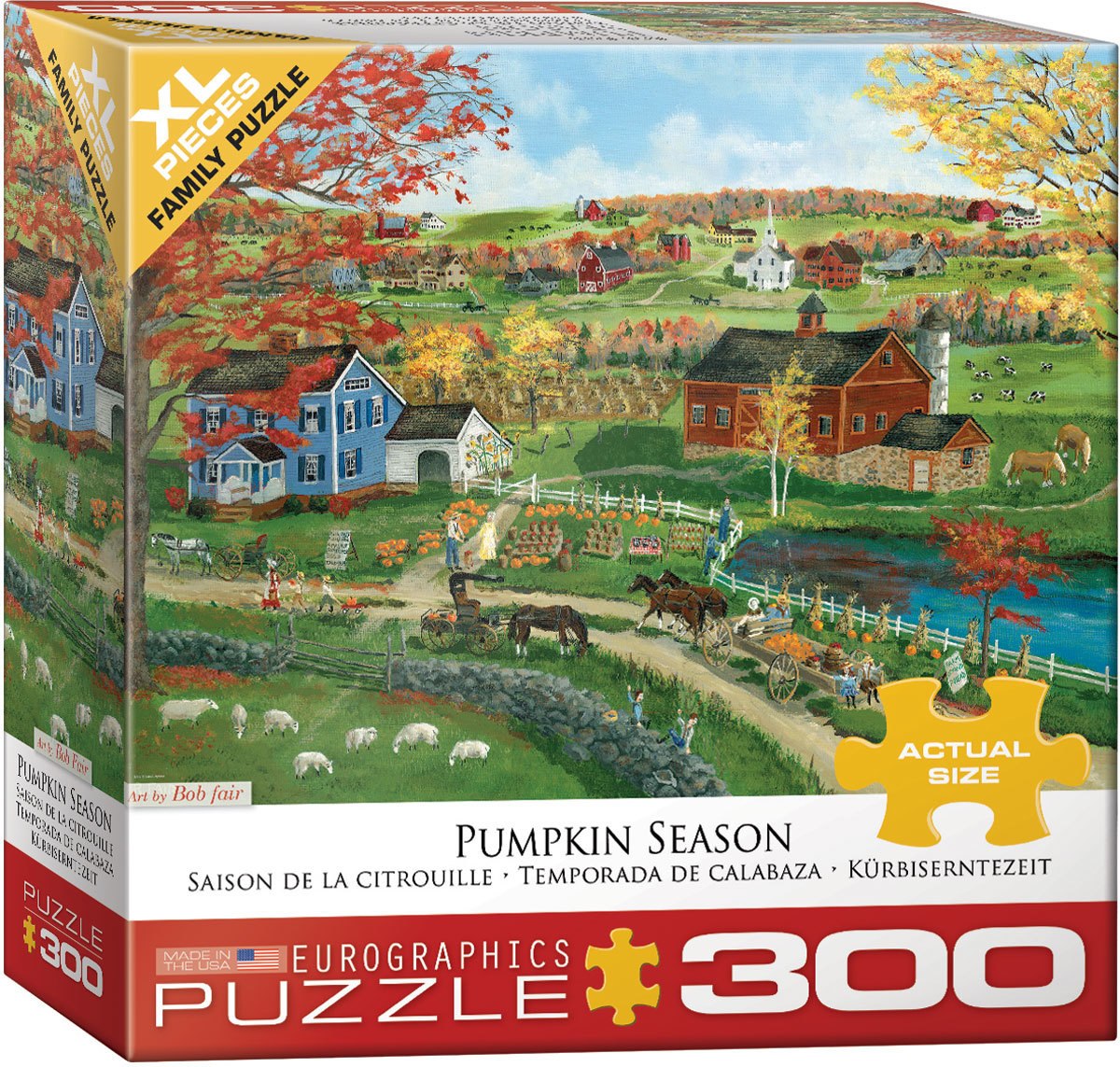 Fair: Pumpkin Season - 300pc Jigsaw Puzzle by Eurographics  			  					NEW - image 1