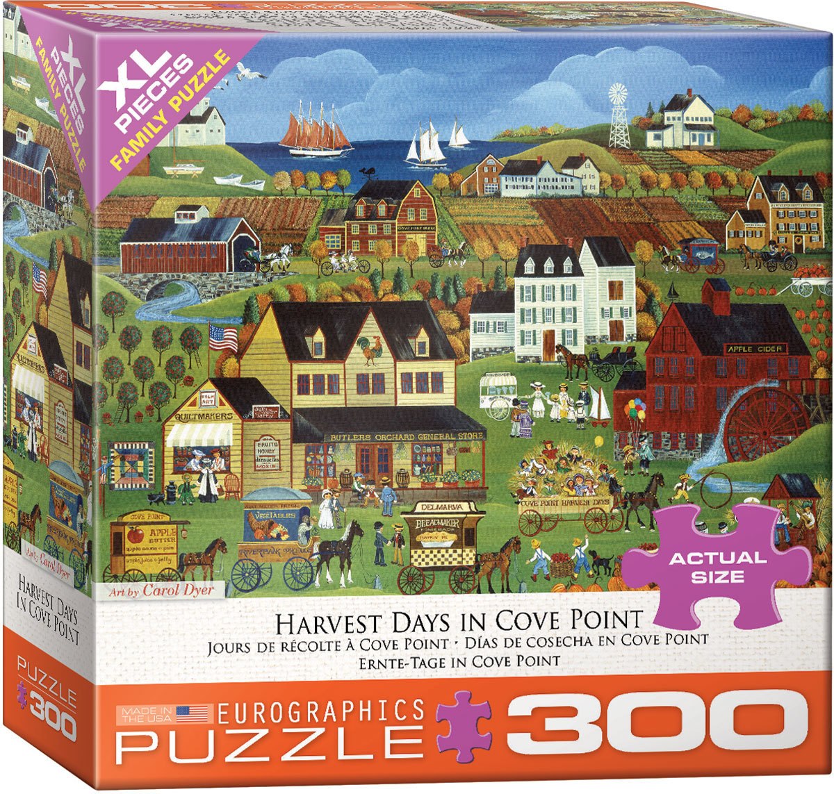 Dyer: Harvest Days in Cove Point - 300pc Jigsaw Puzzle by Eurographics  			  					NEW - image 1