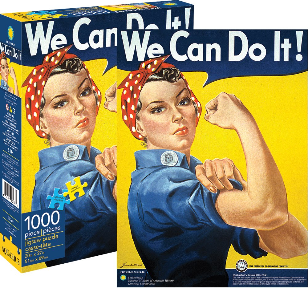 Smithsonian: Rosie the Riveter - 1000pc Jigsaw Puzzle by Aquarius  			  					NEW - image 2