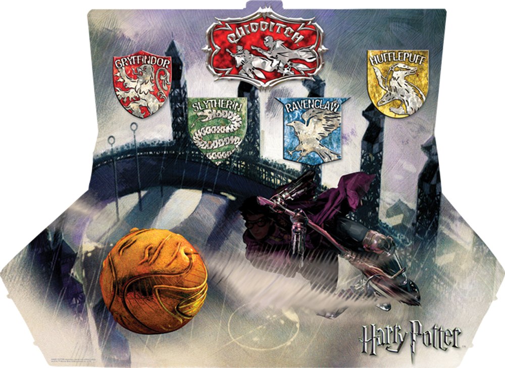 Harry Potter: Quidditch Set - 600pc Double-sided Shaped Jigsaw Puzzle by Aquarius  			  					NEW - image 2