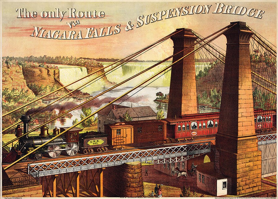 Niagara Falls Suspension Bridge - 1000pc Jigsaw Puzzle By D-Toys  			  					NEW