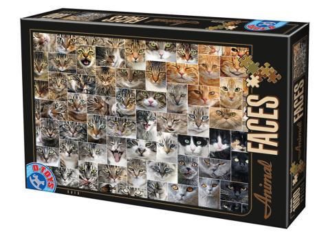 Cat Faces - 1000pc Jigsaw Puzzle By D-Toys  			  					NEW - image 1