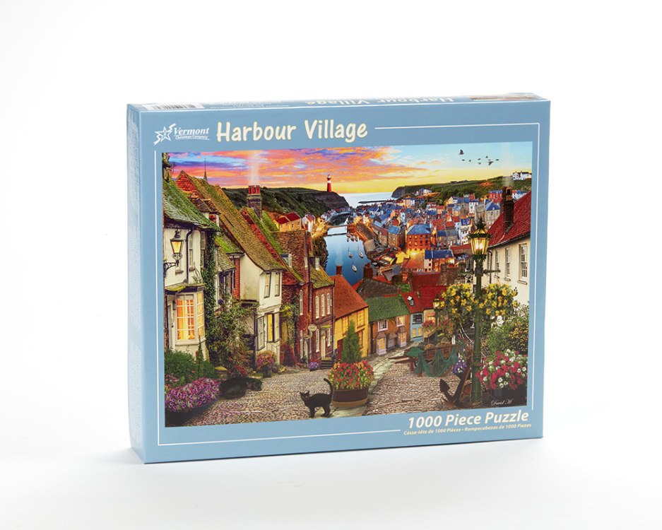 Harbor Village - 1000pc Jigsaw Puzzle by Vermont Christmas Company  			  					NEW - image 1