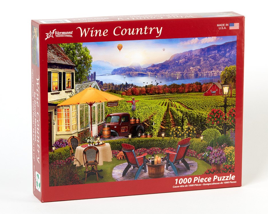 Wine Country - 1000pc Jigsaw Puzzle by Vermont Christmas Company  			  					NEW - image 1