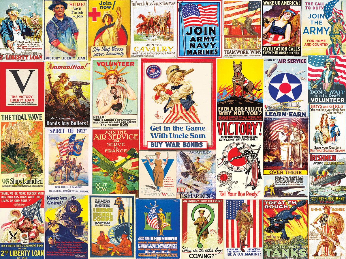 World War I Posters - 1000pc Jigsaw Puzzle by White Mountain  			  					NEW