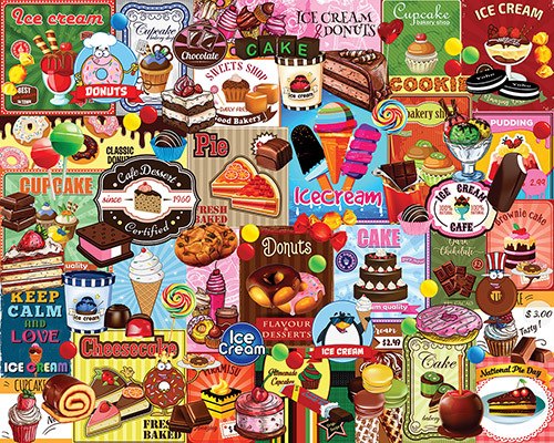 Sweet Treats - 1000pc Jigsaw Puzzle by White Mountain  			  					NEW