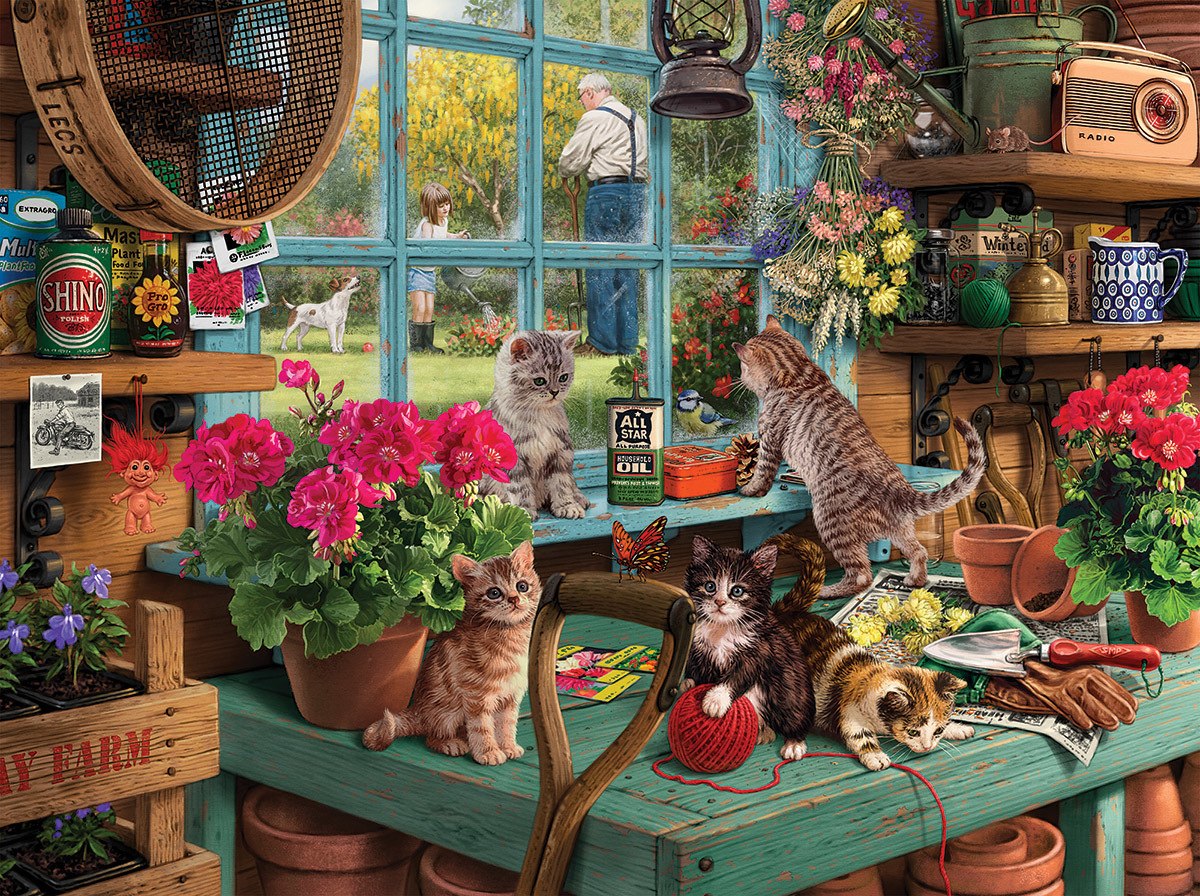 Curious Kittens - 1000pc Jigsaw Puzzle By White Mountain  			  					NEW