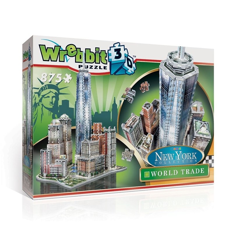 World Trade - 875pc 3D Puzzle by Wrebbit  			  					NEW