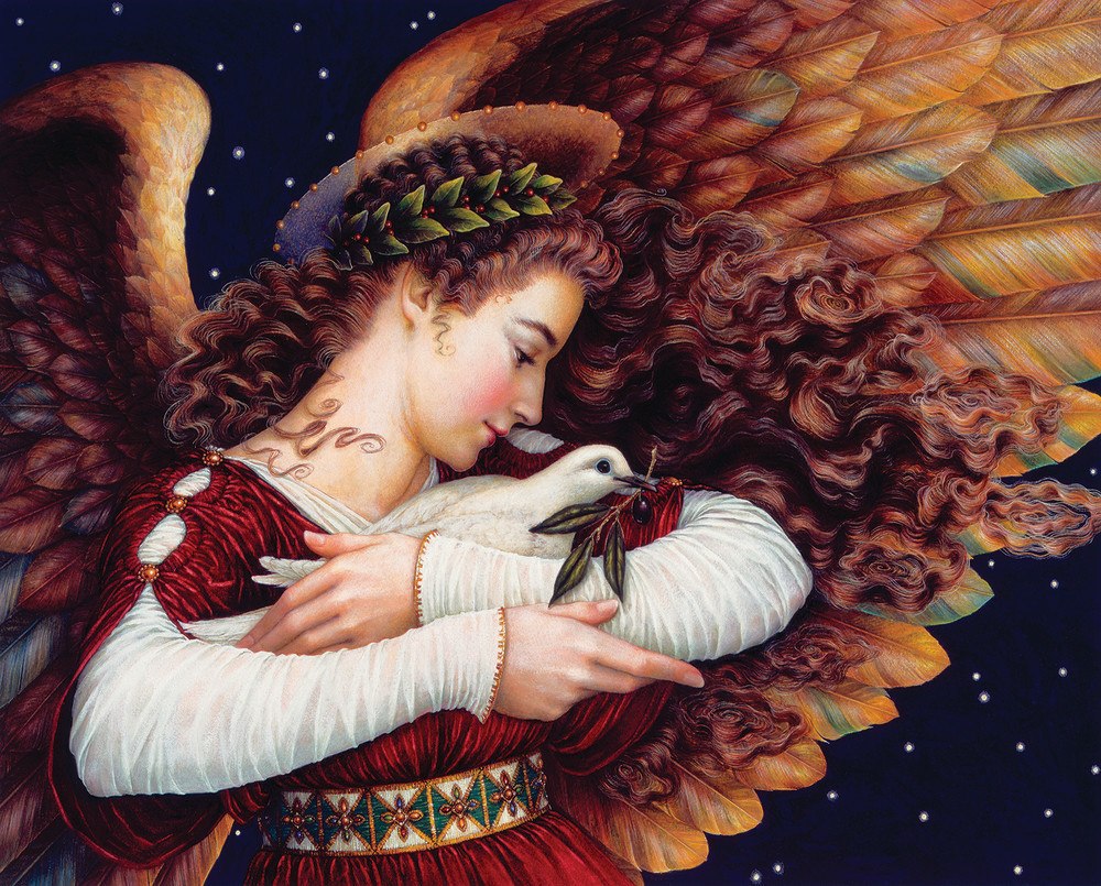 Angel and Dove - 1000pc Jigsaw Puzzle By Springbok  			  					NEW