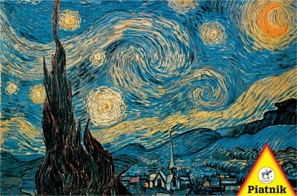 Van Gogh: Starry Night - 1000pc Jigsaw Puzzle by Piatnik - image 1