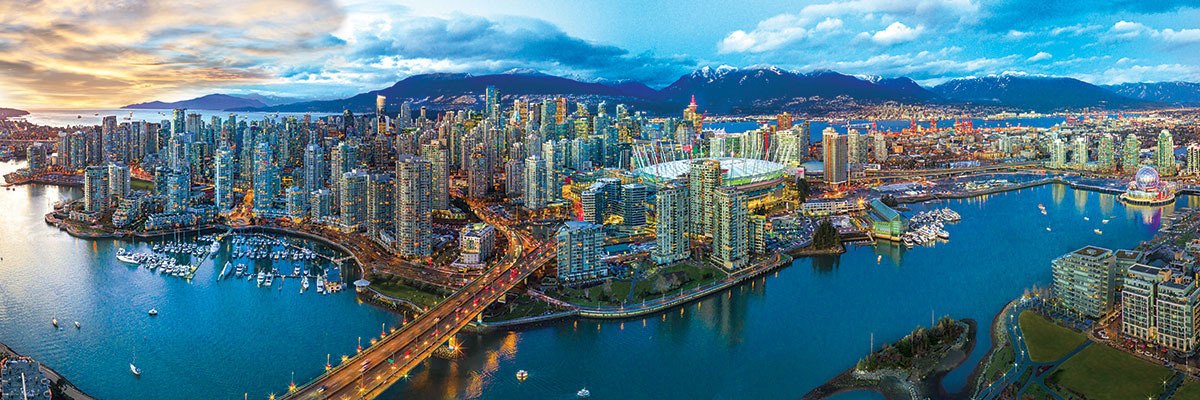 Vancouver - 1000pc Panoramic Jigsaw Puzzle by Eurographics  			  					NEW - image main