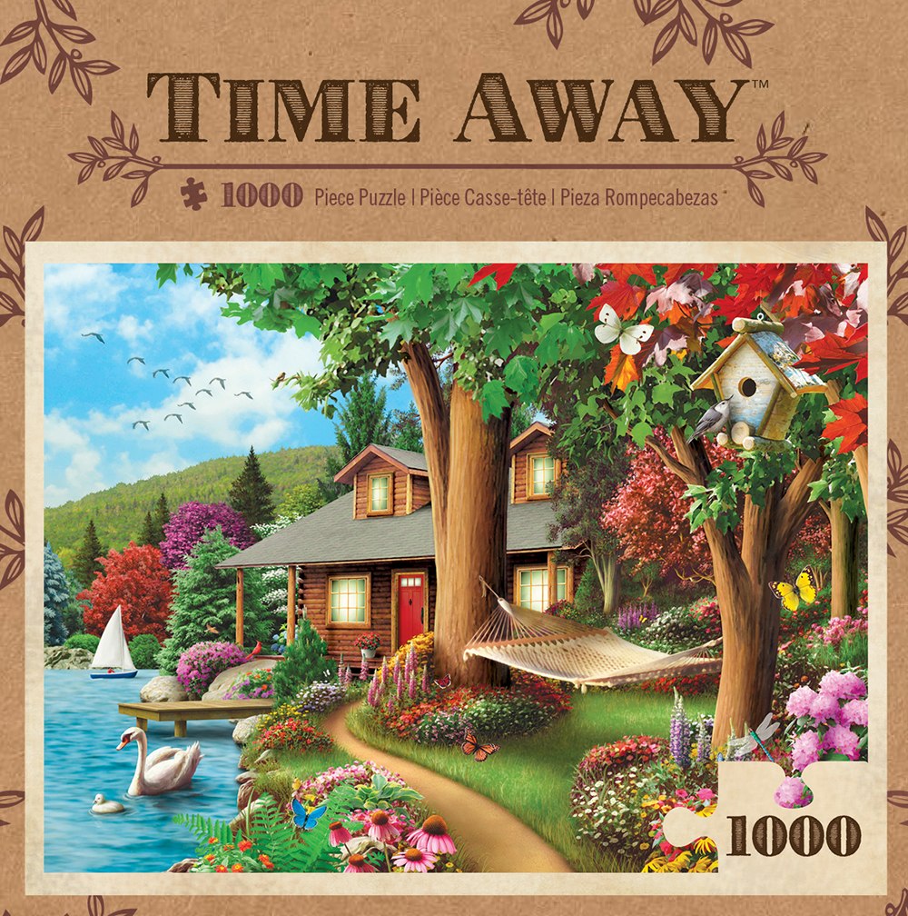 Around the Lake - 1000pc Jigsaw Puzzle by Masterpieces  			  					NEW - image 1