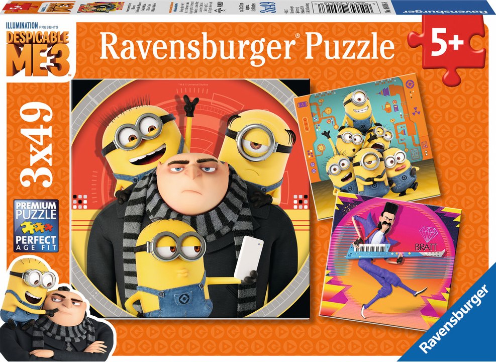 Despicable Me3 - 3x49pc Puzzle by Ravensburger - image 1