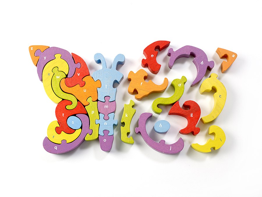 Alphabet Butterfly - EcoFriendly Wooden Puzzle  			  					NEW - image 1