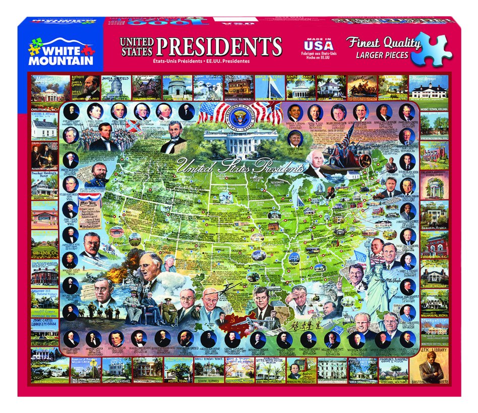 United States Presidents - 1000pc Jigsaw Puzzle By White Mountain - image 2