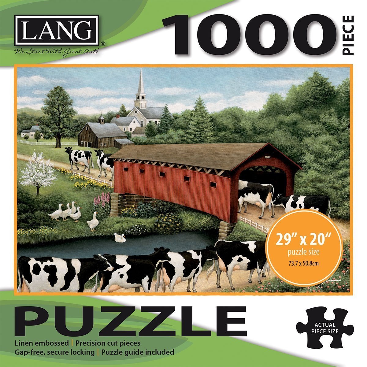 Cows Cows Cows - 1000pc Jigsaw Puzzle by Lang  			  					NEW - image 1