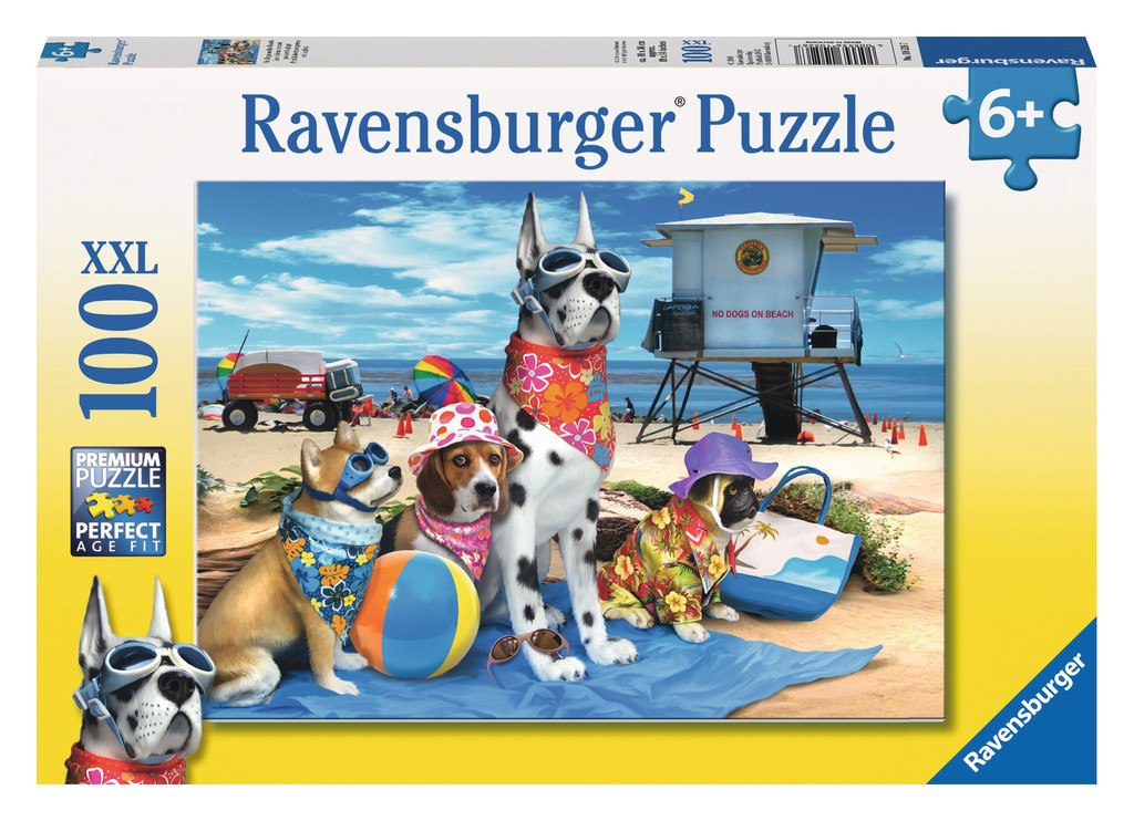 No Dogs on the Beach  - 100pc Jigsaw Puzzle by Ravensburger - image 1