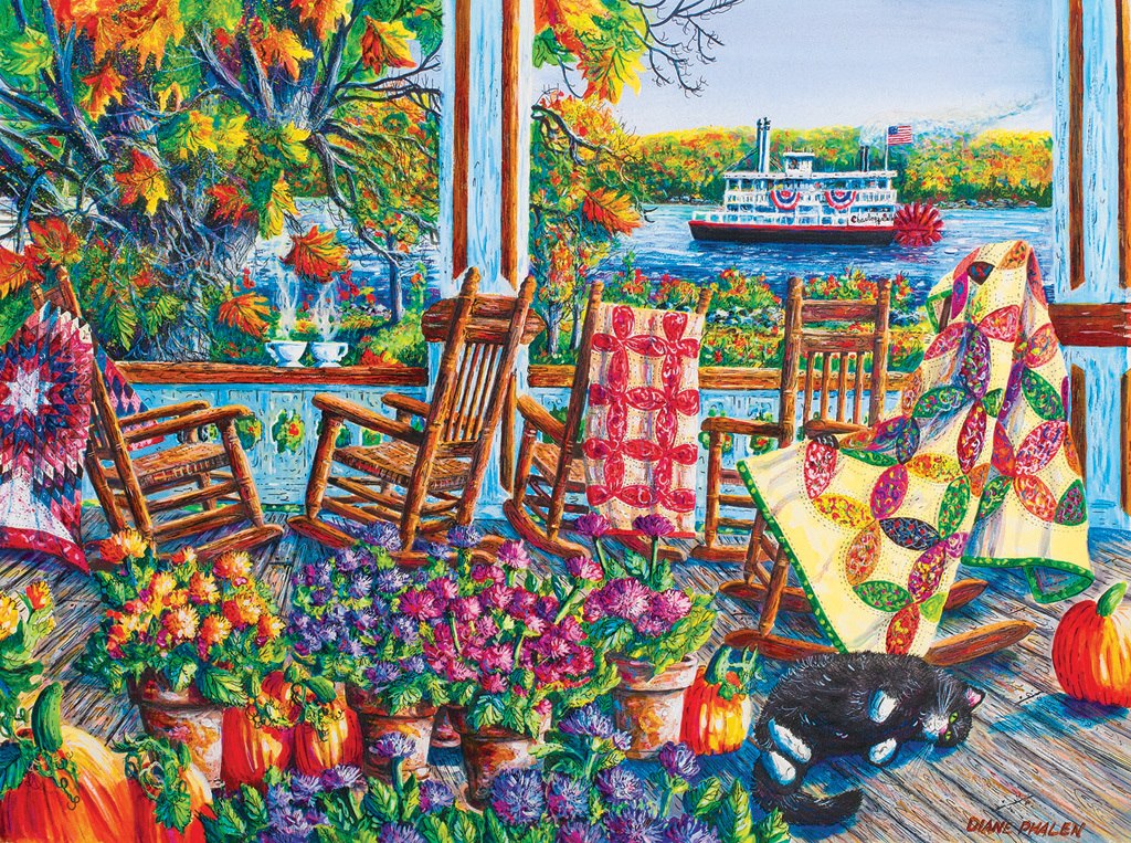 Quilting Around Chautauqua - 1000pc Jigsaw Puzzle by SunsOut