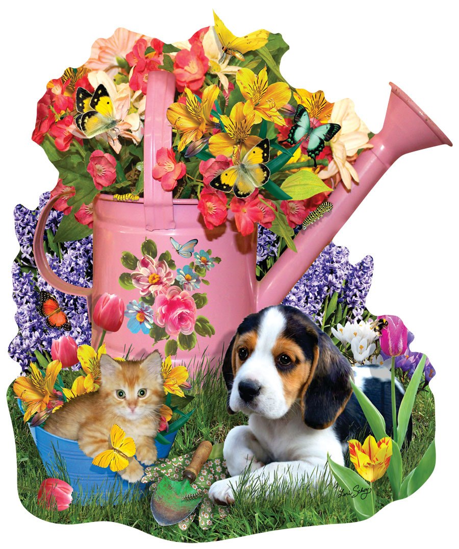 Spring Watering Can - 1000pc Jigsaw Puzzle by Sunsout  			  					NEW