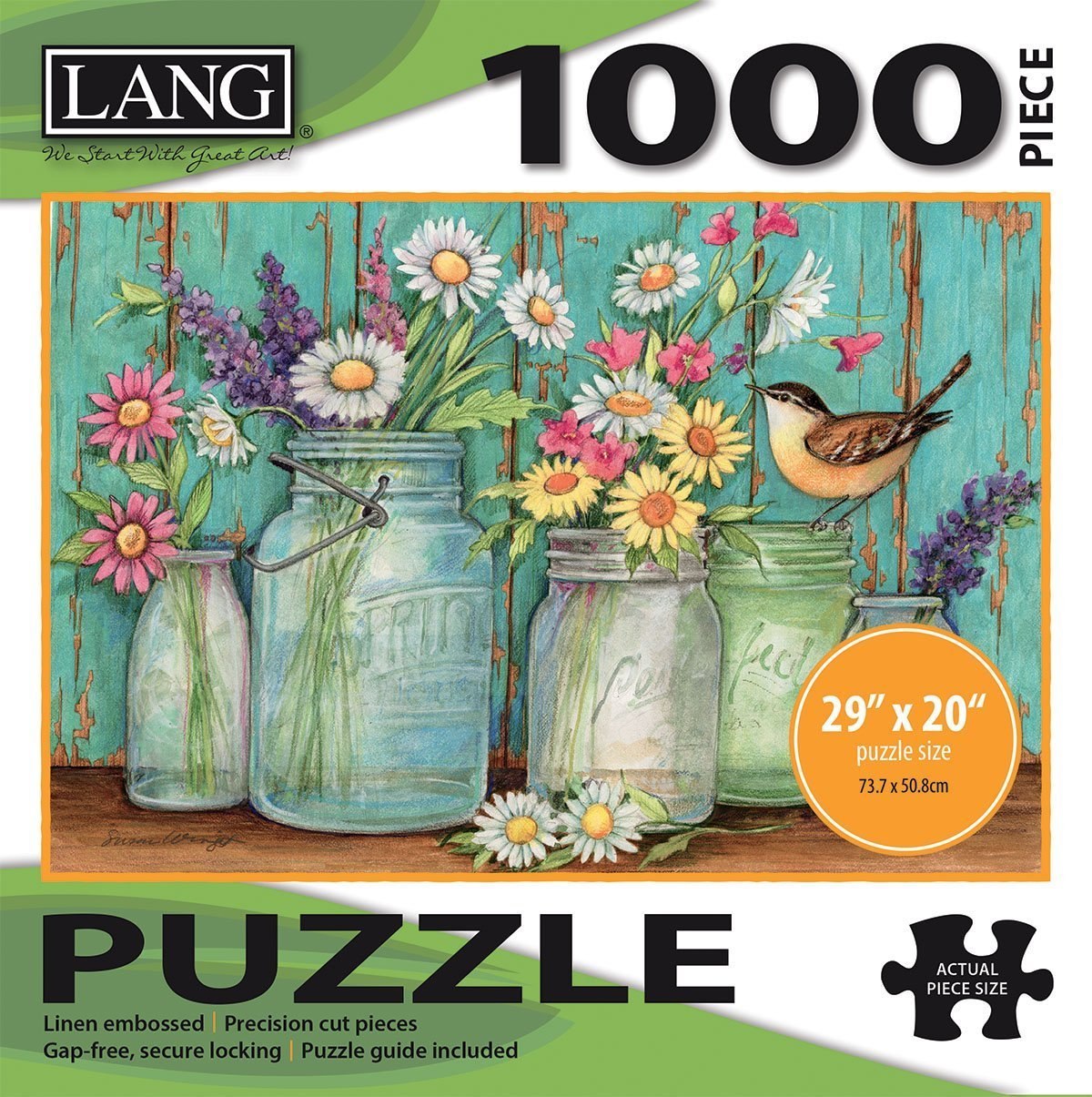 Mason Flowers - 1000pc Jigsaw Puzzle by Lang  			  					NEW - image 1