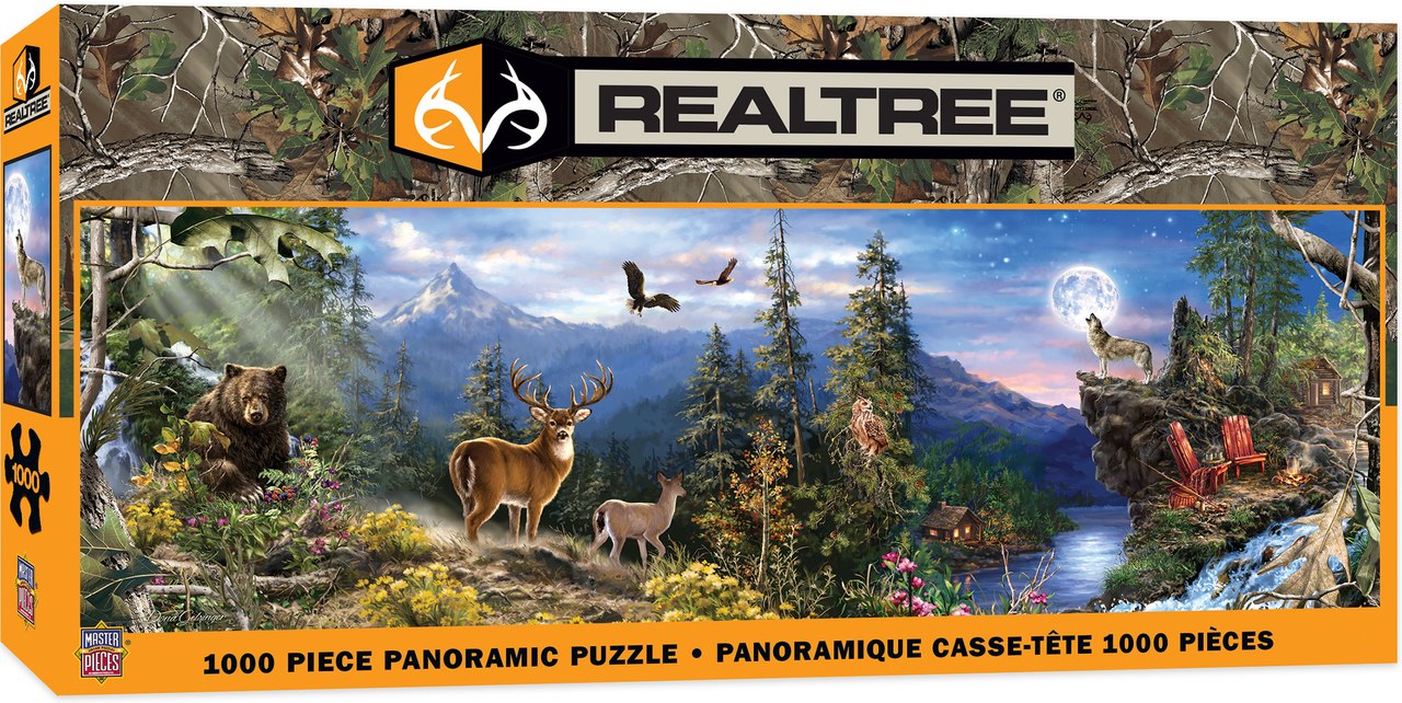 RealTree - 1000pc Panoramic Jigsaw Puzzle by Masterpieces  			  					NEW - image 1