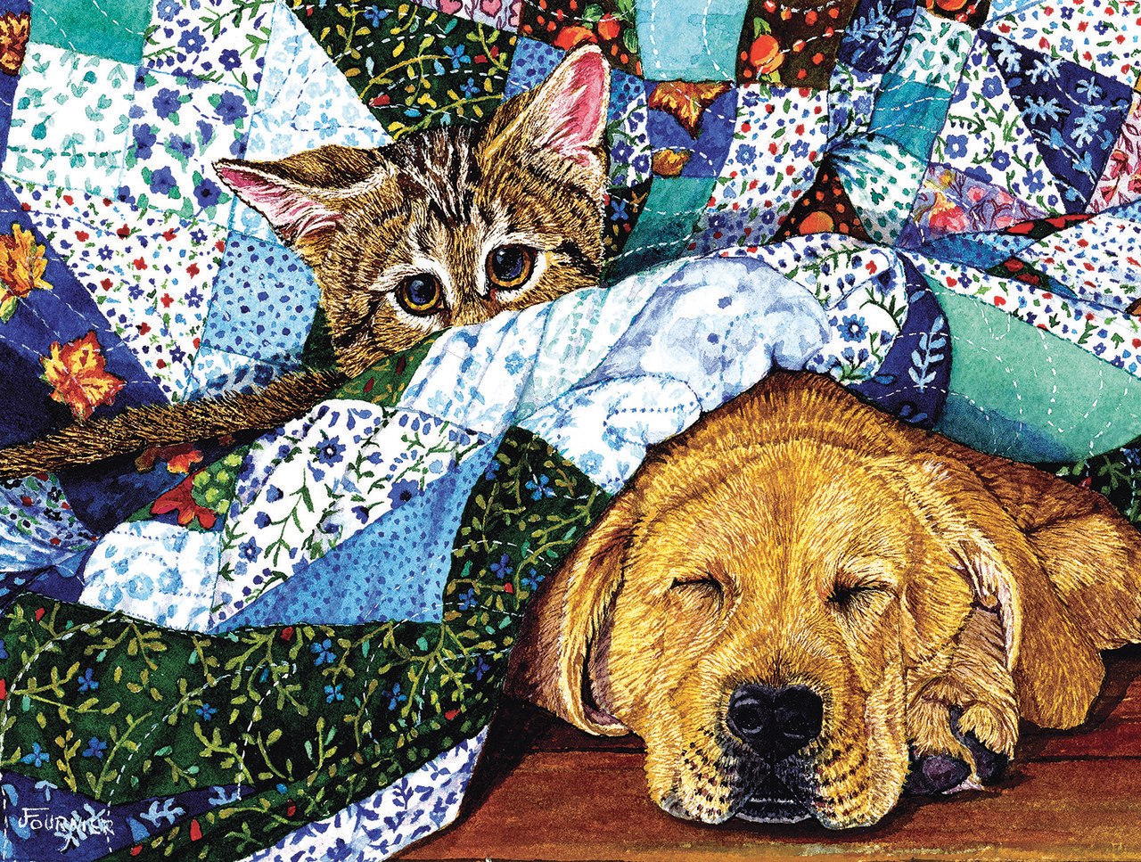 Quilted Comfort - 500pc Jigsaw Puzzle by Sunsout  			  					NEW