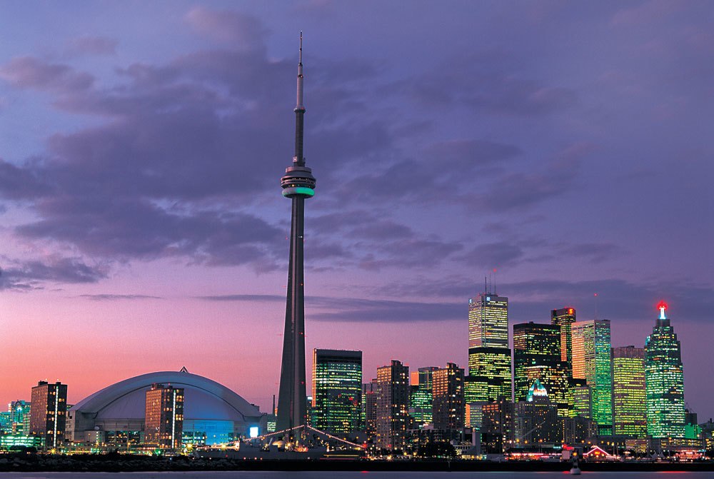 CN Tower, Toronto, Canada - 1000pc Glow in the Dark Jigsaw Puzzle By Tomax