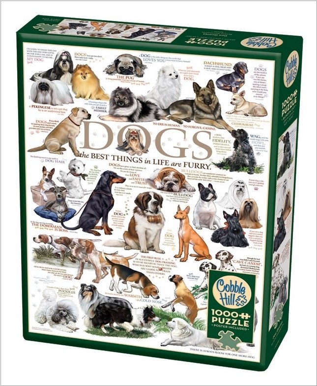 Dog Quotes - 1000pc Jigsaw Puzzle by Cobble Hill  			  					NEW - image 1