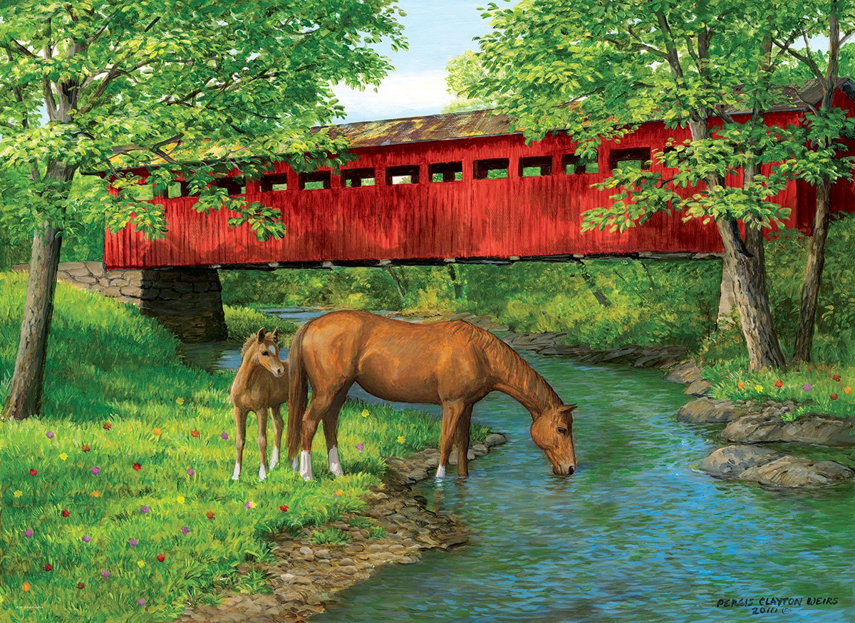 Weirs: Sweet Water Bridge - 1000pc Jigsaw Puzzle by Eurographics  			  					NEW - image main