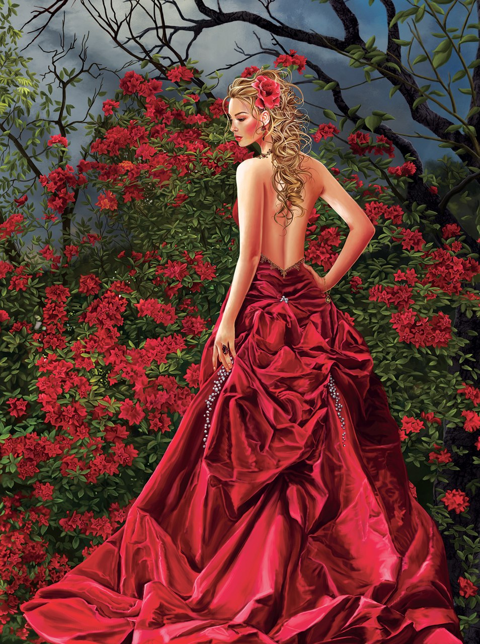 Tais in Red - 1000pc Jigsaw Puzzle By Sunsout  			  					NEW