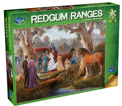 Redgum Ranges: Carriage Marriage - 1000pc Jigsaw Puzzle by Holdson  			  					NEW - image 1